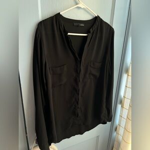 Ro & De Classic Black Blouse